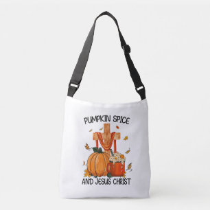 Pumpkin Spice And Jesus Christ Crossbody Bag