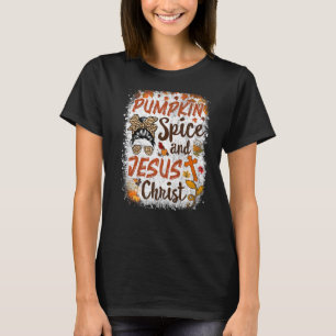 Pumpkin Spice And Jesus Christ Cute Fall Coffee T-Shirt