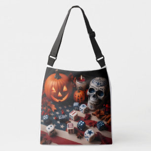 Pumpkin Spice and Liberty Dice Crossbody Bag