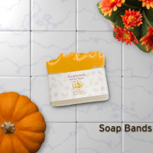 Pumpkin Spice Artisan Soap Band Wrap Packaging