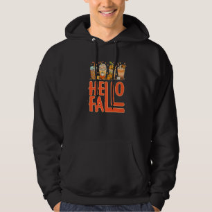 Pumpkin Spice Autumn Fall Coffee Gnome Halloween Hoodie