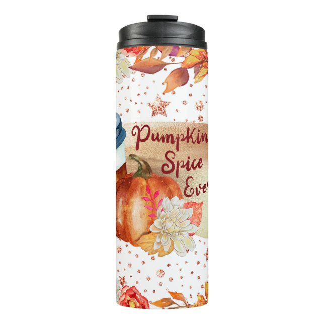 Pumpkin Spice Autumn Fall  Thermal Tumbler (Front)