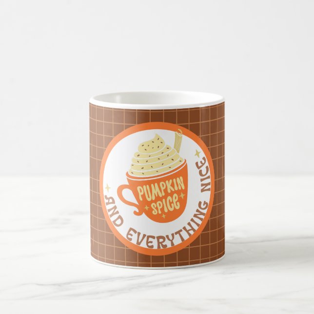 Pumpkin Spice Badge Yard Flag Coffee Mug (Center)