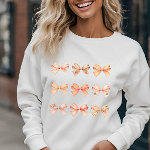 Pumpkin Spice Bows - cute fall coquette Sweatshirt