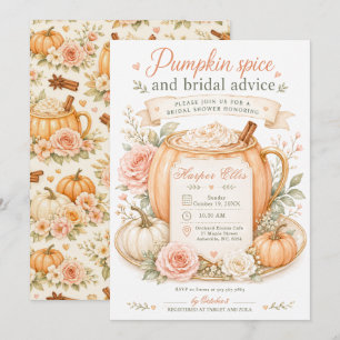 Pumpkin Spice Bridal Shower Invitation