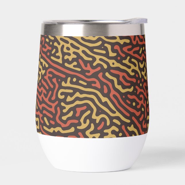 Pumpkin Spice Camouflage Autumn Colour Pattern (Left)