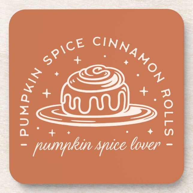 Pumpkin Spice Cinnamon Rolls Coaster (Front)