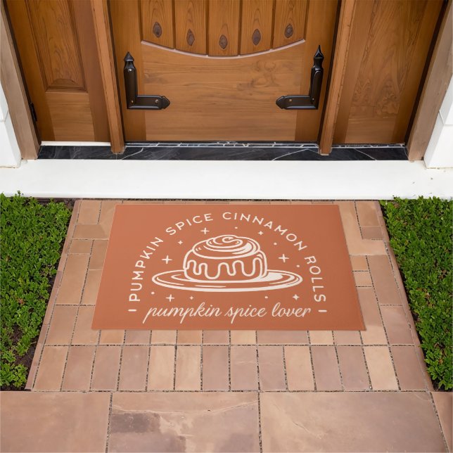 Pumpkin Spice Cinnamon Rolls Doormat (Outdoor)