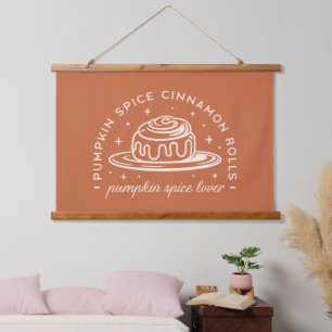 Pumpkin Spice Cinnamon Rolls Hanging Tapestry