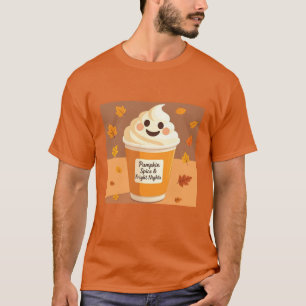 Pumpkin Spice Coffee and Fright Night Men's T-Shirt