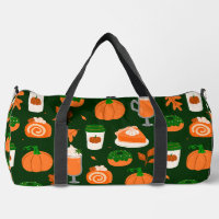 pumpkin spice coffee dark green