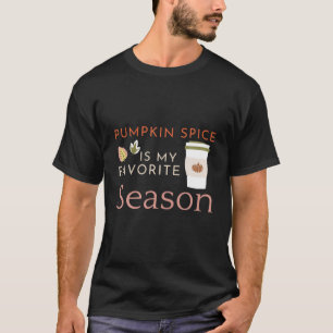 Pumpkin Spice Coffee, Pumpkin Season, Cosy Autumn T-Shirt