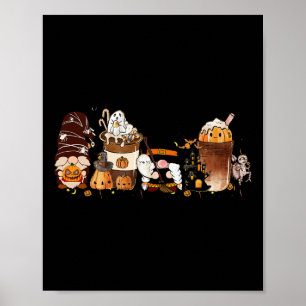 Pumpkin Spice Cute Latte Iced Autumn Coffee Fall H Poster