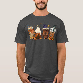 Pumpkin Spice Cute Latte Iced Autumn Coffee Fall H T-Shirt