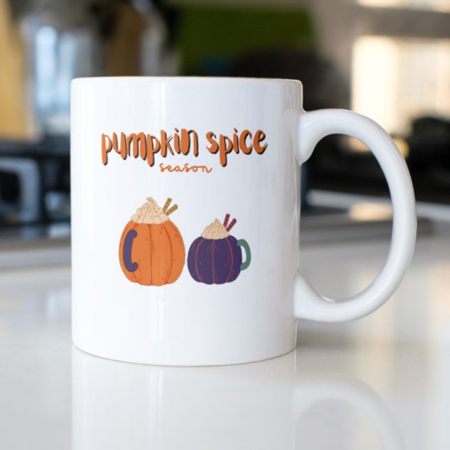 Pumpkin Spice drinks cute pumpkin for Autumn lover Mug (Creator Uploaded)
