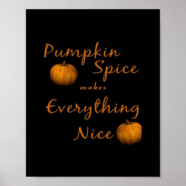 Pumpkin Spice Essential Poster (Front)