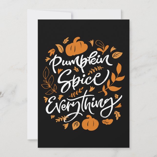 Pumpkin Spice Everything Card (Front)