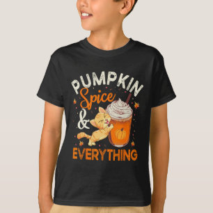 Pumpkin Spice Everything  Cat Lover Cute Autumn Fa T-Shirt