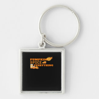 Pumpkin Spice Everything Classic Slogan Quote Key Ring