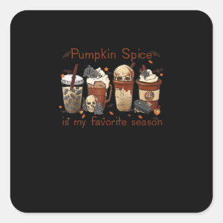 Pumpkin Spice Everything Is My Favourite Season Gr Square Sticker