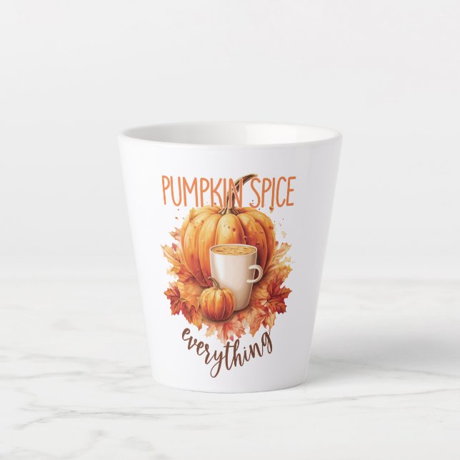 Pumpkin Spice Everything Latte Mug (Front)
