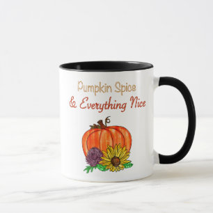 Pumpkin Spice & Everything Nice Autumn Mug