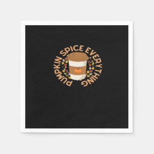 Pumpkin Spice Everything Nice Autumn Quote Napkin