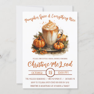 Pumpkin Spice & Everything Nice Bridal Shower Invitation