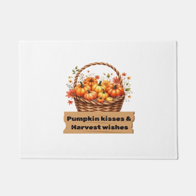 Pumpkin Spice & Everything Nice – Cosy Autumn Fall Doormat (Front)