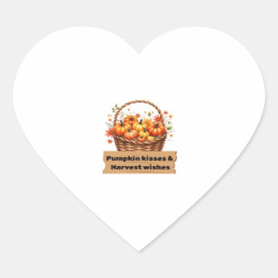 Pumpkin Spice & Everything Nice – Cozy Autumn Fall Heart Sticker