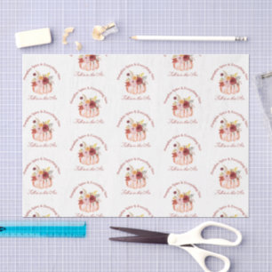 pumpkin spice & everything nice, fall autumn chic tissue paper