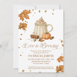 Pumpkin Spice & Everything Nice Fall Bridal Shower Invitation
