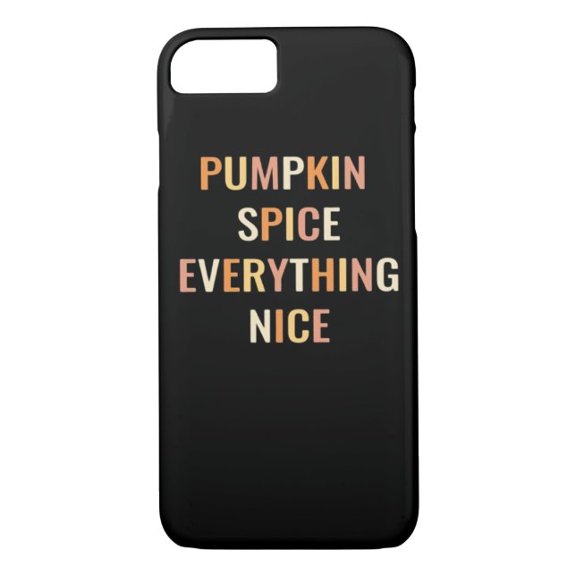 Pumpkin Spice Everything Nice Fitted Case-Mate iPhone Case (Back)
