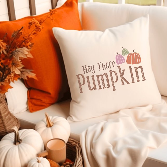 Pumpkin Spice & Everything Nice Groovy Retro Fall Cushion (Creator Uploaded)