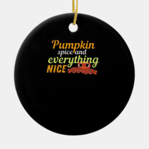 Pumpkin Spice & Everything Nice Halloween Basic De Ceramic Tree Decoration