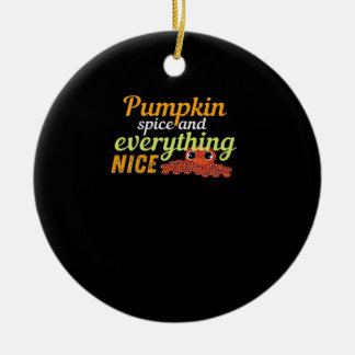 Pumpkin Spice & Everything Nice Halloween Basic De Ceramic Tree Decoration