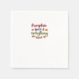 Pumpkin Spice & Everything Nice Latte Lover Napkin