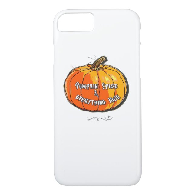 Pumpkin Spice & Everything Nice Meme Slogan & Quot Case-Mate iPhone Case (Back)