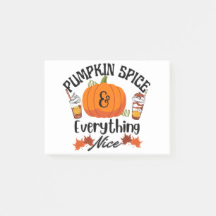 Pumpkin Spice Everything Nice Post-it Notes