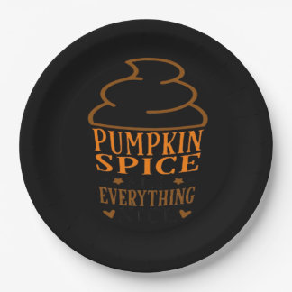 Pumpkin Spice & Everything Nice Premium Paper Plate