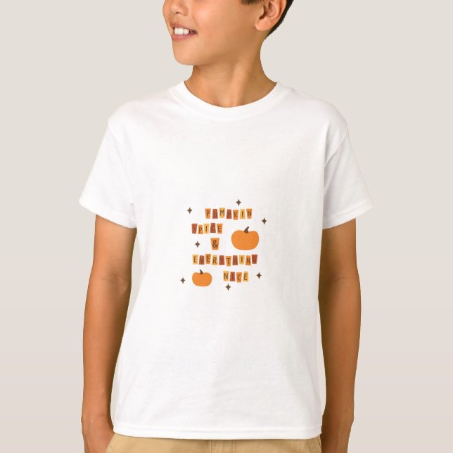 Pumpkin Spice & Everything Nice  - Quote Vibes T-Shirt (Front)