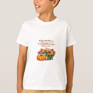Pumpkin Spice & Everything Nice Slogan Vibes T-Shirt