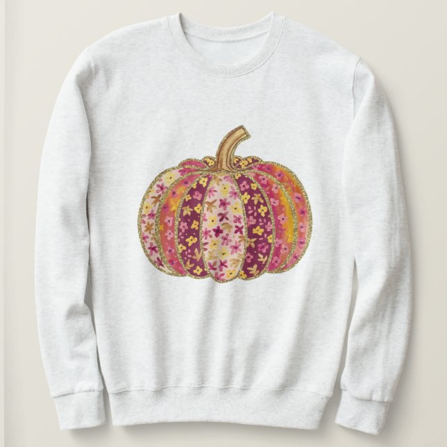 Pumpkin Spice & Everything Nice: Watercolor Autumn Sweatshirt (Design Front)