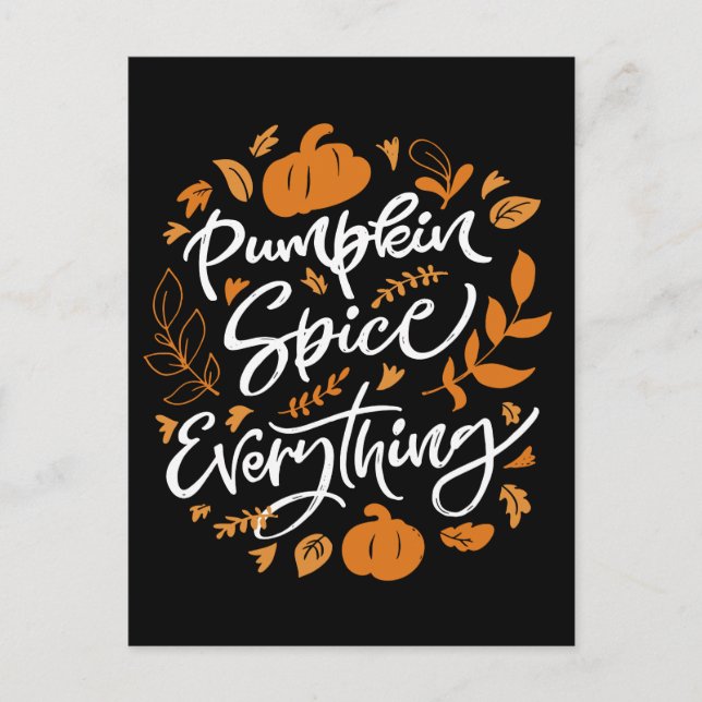 Pumpkin Spice Everything Postcard (Front)