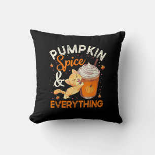 Pumpkin Spice Everything Shirt Cat Lover Cute Autu Cushion