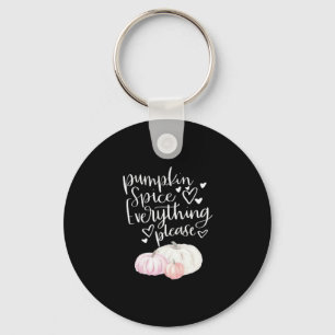 Pumpkin Spice Everything Sloth Halloween Key Ring