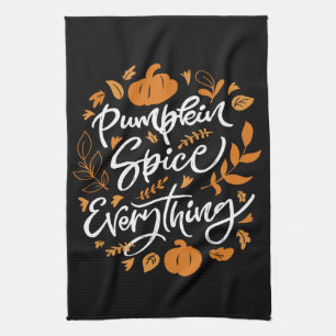 Pumpkin Spice Everything Tea Towel
