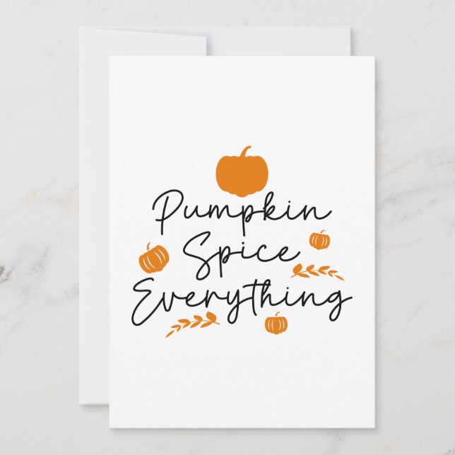 Pumpkin Spice Everything Thank You Card (Front)