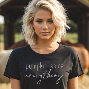 Pumpkin Spice Everything Trendy Minimalist T-Shirt