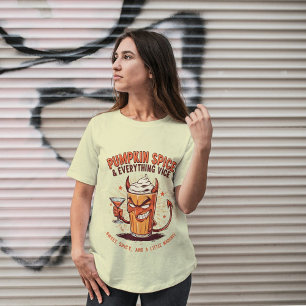 Pumpkin Spice & Everything Vice Funny Thanksgiving Tri-Blend Shirt